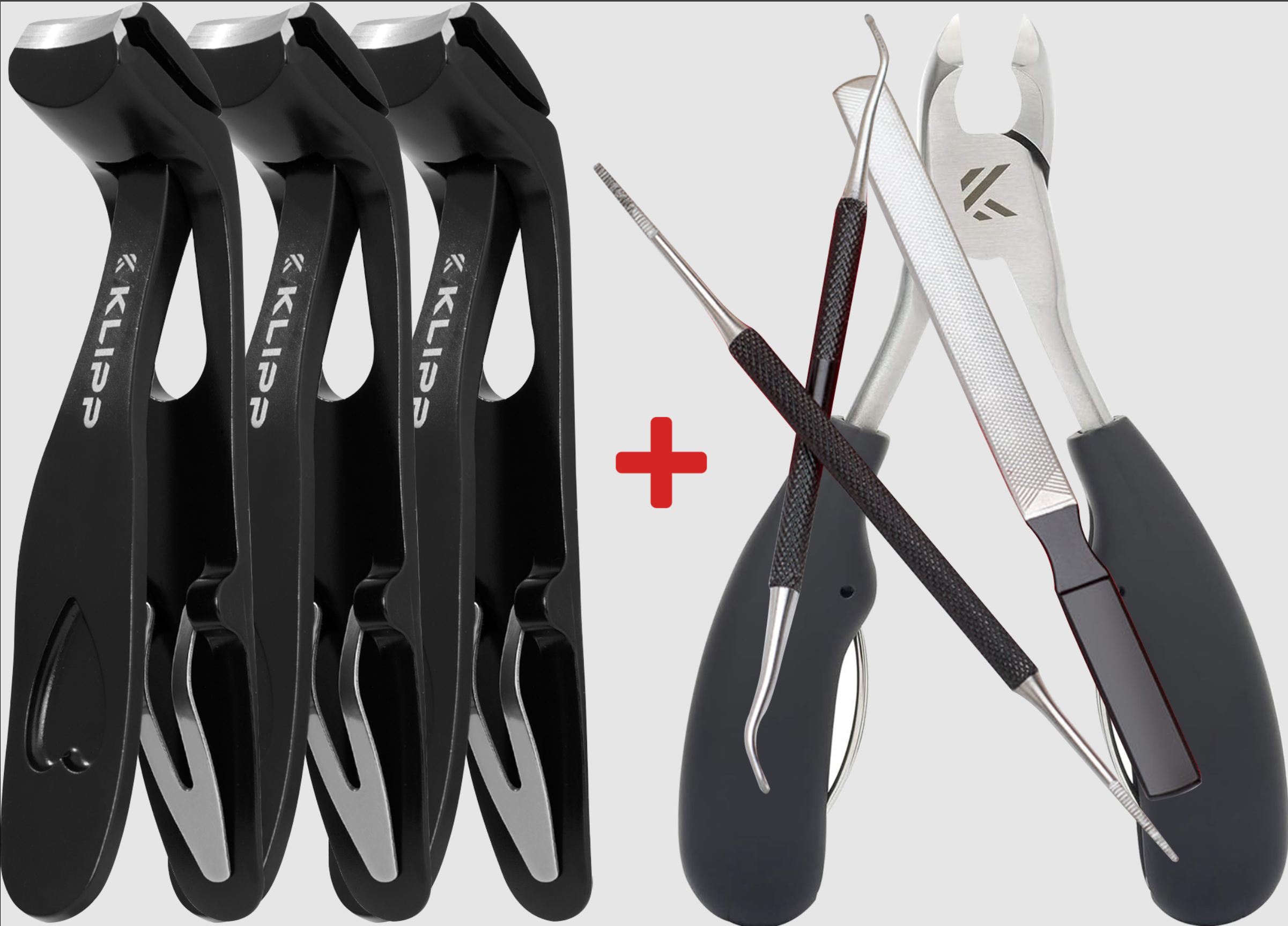 3+3 Toe Nail clippers for thick nails for seniors (FREE NAIL NIPPER & NAIL TOOLS)