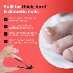 Toe Nail clippers for thick nails for seniors, for thick nails with catcher. Angled heavy duty large toe nail clippers for seniors, Toenail clippers & nail cutters for diabetic & arthritic nails