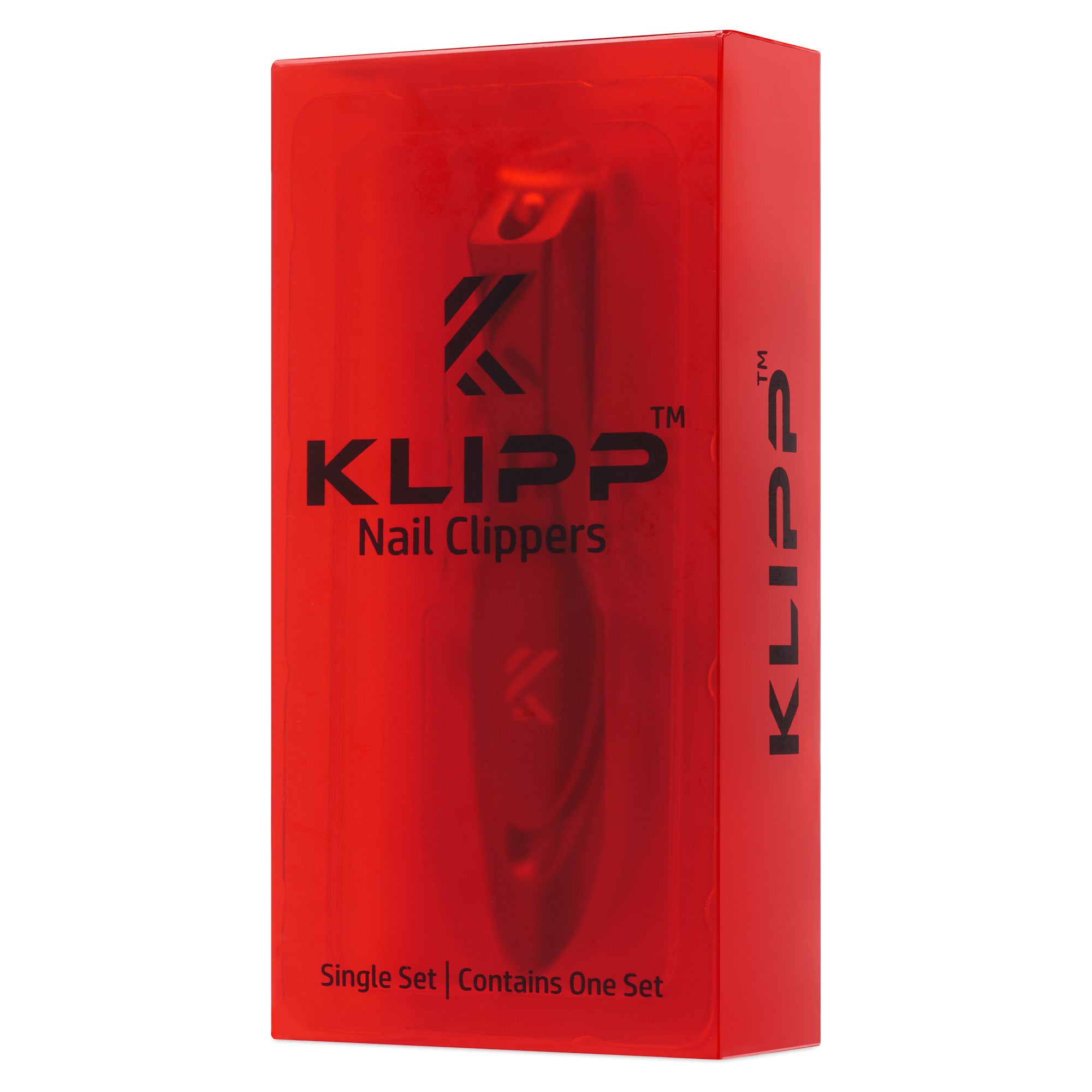 Nail Clippers for Men with Catcher - KLIPP Razor-Sharp Heavy Duty  Self-Collec